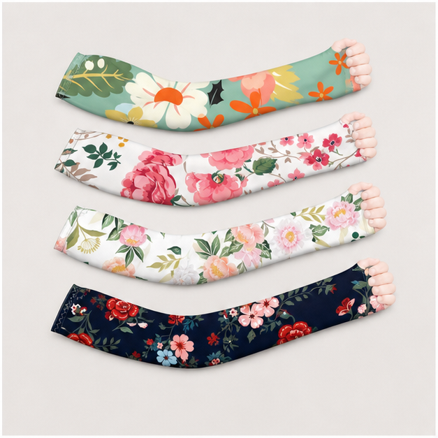 Gardening Sleeves Farm Sun Protection Cooling Arm Sleeves to Cover Arm for Women - front view